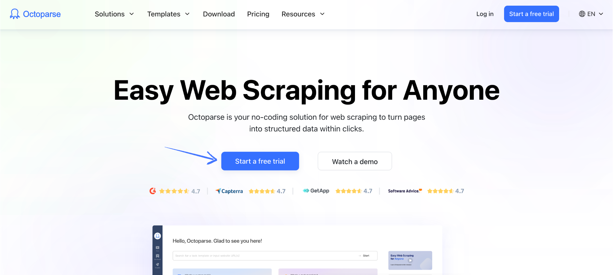 ScrapingBee Dashboard
