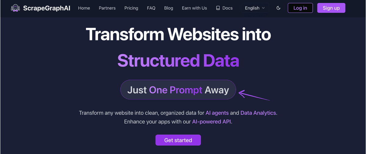 ScrapeGraphAI Interface