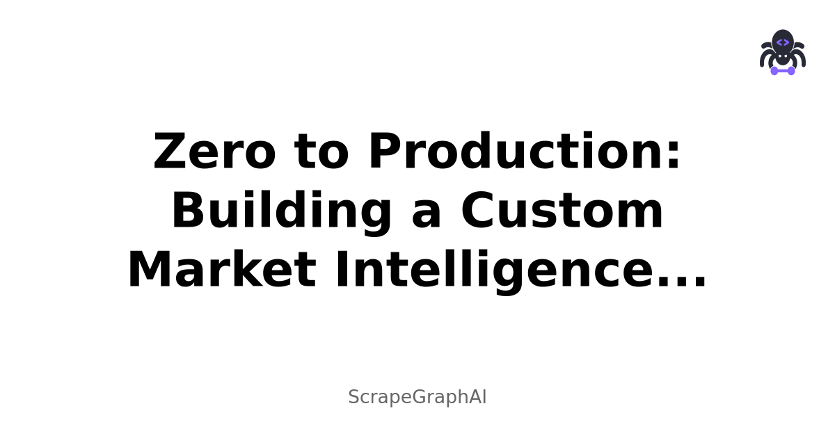 Zero to Production: Building a Custom Market Intelligence Platform in 48 Hours
