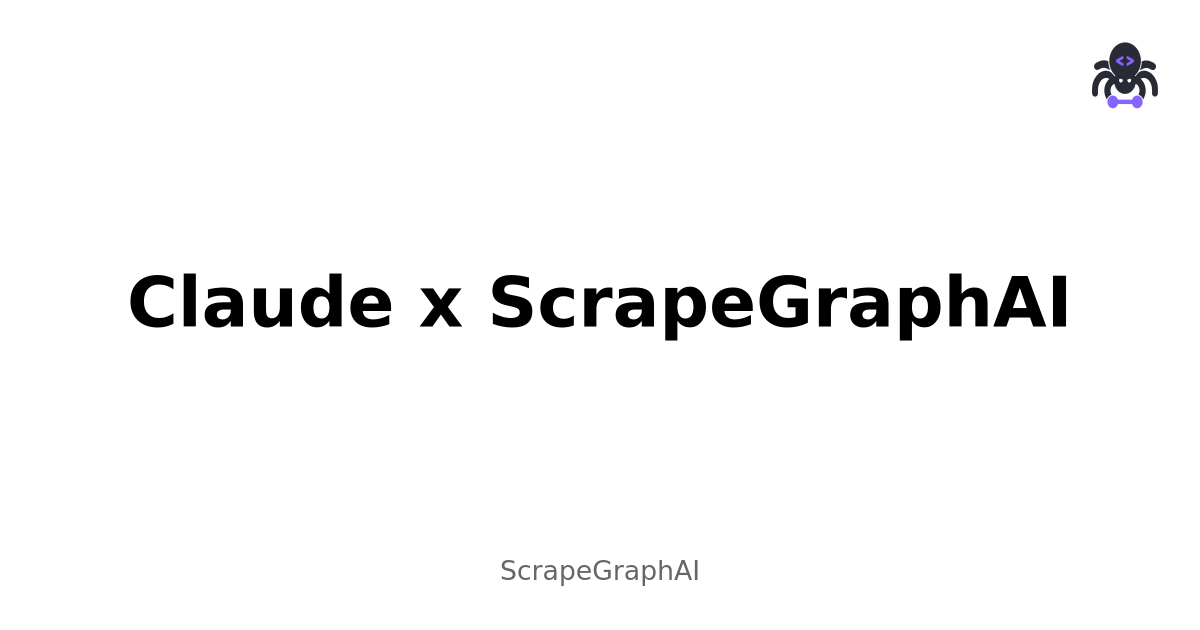 Claude x ScrapeGraphAI