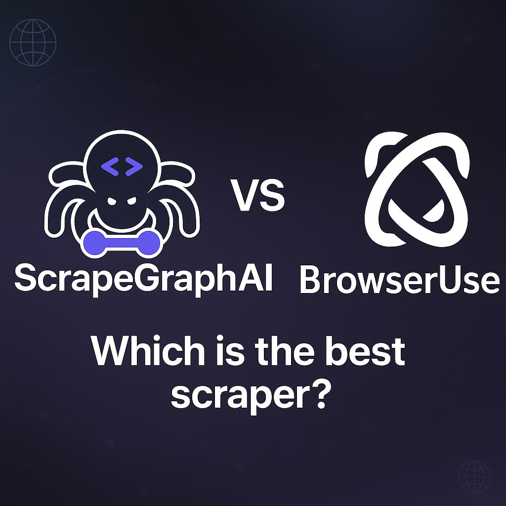 ScrapeGraphAI vs BrowserUse: Which Web Scraper Wins in 2025?