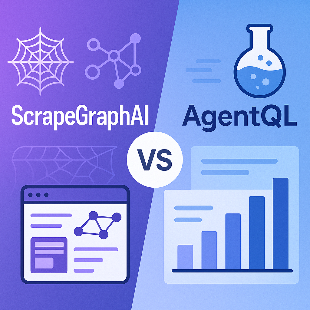 ScrapeGraphAI vs AgentQL: Which AI Web Scraper Wins in 2025