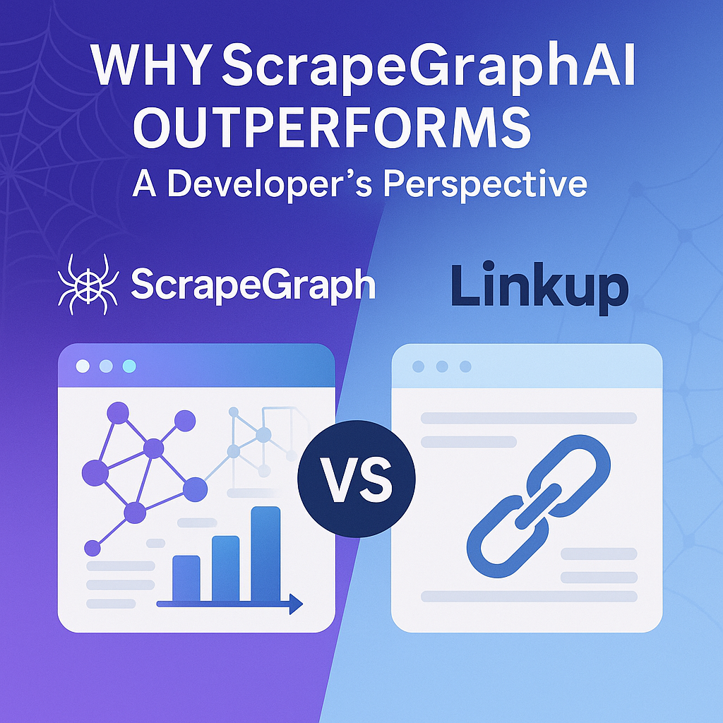 ScrapeGraphAI vs Linkup: The Ultimate AI Web Scraper Comparison